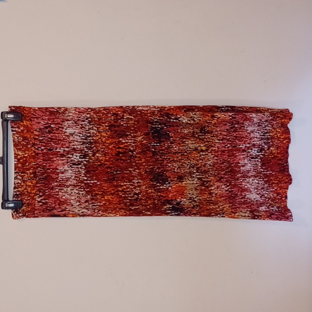 Fiery maxi skirt